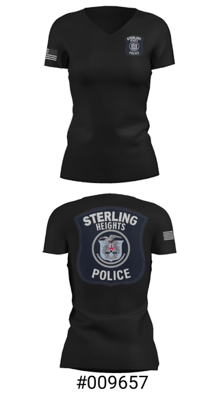 Women's Short Sleeve Vneck Shirt, , Police, Teamtime, Team time, sublimation, custom sports apparel, team uniforms, spirit wear, spiritwear, sports uniforms, custom shirts, team store, custom team store, fundraiser sports, apparel fundraiser