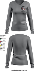Venom Sports Training 59845358 Women's Long Sleeve V-neck Shirt - 8 (1)