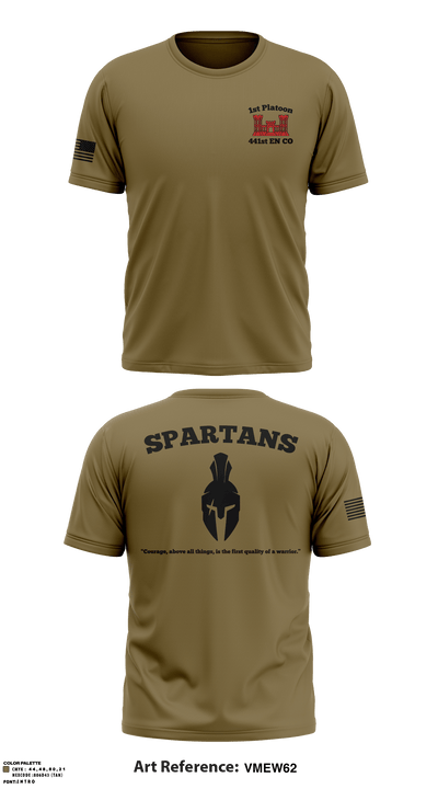 1st Platoon, 441st EN 71926407 Short Sleeve Performance Shirt - 4