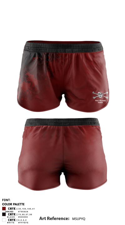 Port Charlotte High School Tennis 8564501 Women's Shorts - 1