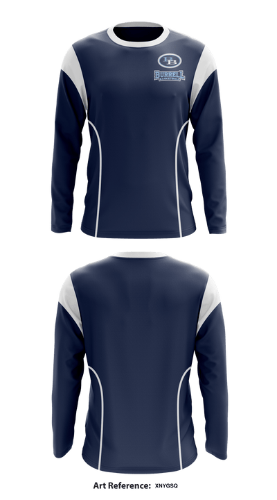 Burrell Senior Basketball 57461600 Long Sleeve Performance Shirt - 2