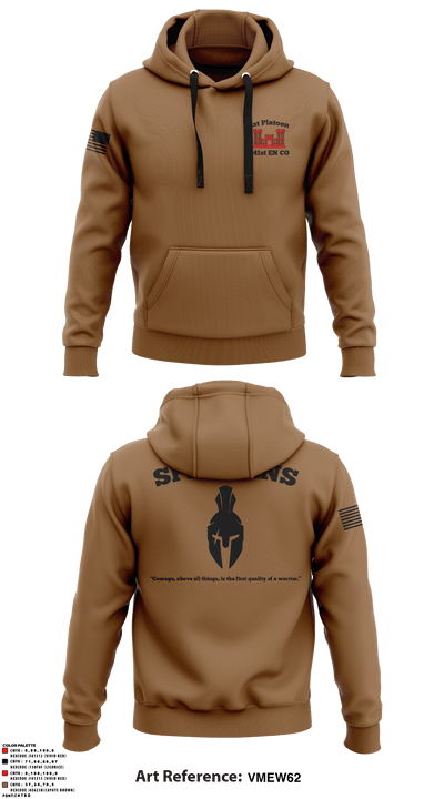 1st Platoon, 441st EN 71926407 Hoodie - 3