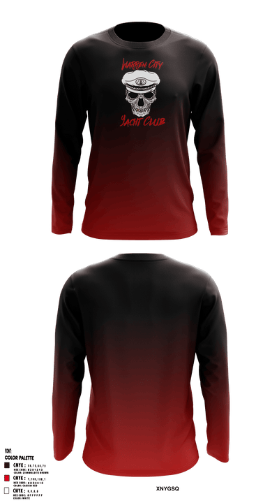 Warren City Yacht Club 35976987 Long Sleeve Performance Shirt - 1