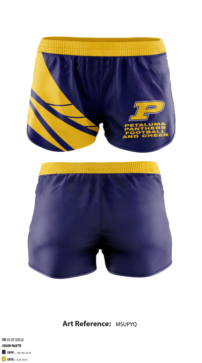 Petaluma Panthers Football And Cheer 2118374 Women's Shorts - 1