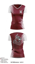 Bangor Area Senior High School Softball 12308346 Women's Short Sleeve V-neck Shirt - 1