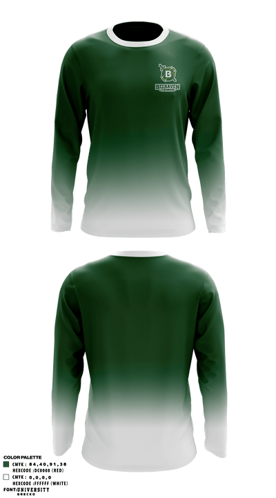 Belhaven University Tennis 61157209 Long Sleeve Performance Shirt - 1
