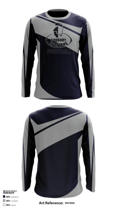 Sudbury Spartans 95622360 Long Sleeve Performance Shirt - 1