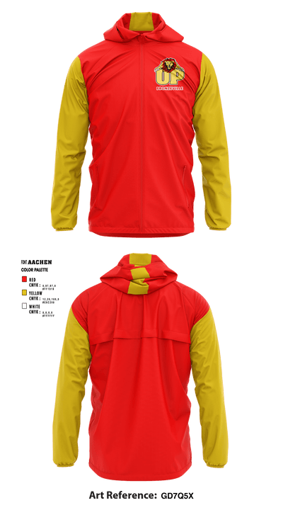 Urban Prep Academies-Bronzeville Campus Track 97637012 Windbreaker - 1