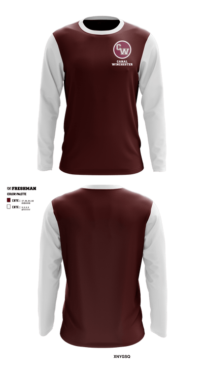 Canal Winchester High School 4088567 Long Sleeve Performance Shirt - 1