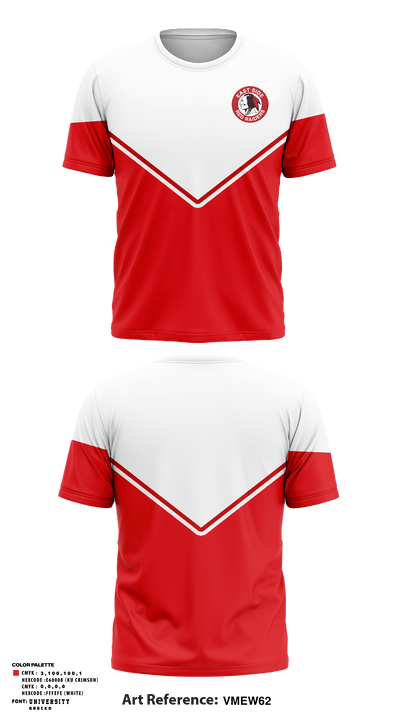 East Side High School Lacrosse 36025733 Short Sleeve Performance Shirt - 1