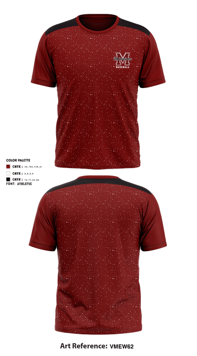 Madisonville North Hopkins High School Baseball 84756938 Short Sleeve Performance Shirt - 1