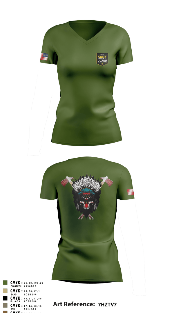 Women's Short Sleeve Vneck Shirt, , Army, Teamtime, Team time, sublimation, custom sports apparel, team uniforms, spirit wear, spiritwear, sports uniforms, custom shirts, team store, custom team store, fundraiser sports, apparel fundraiser