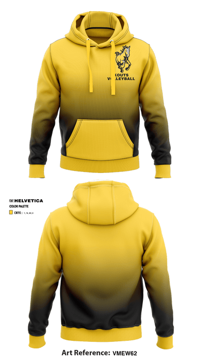 Kouts High School Volleyball 32734837 Hoodie - 1