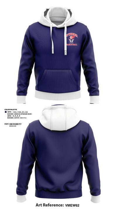 Warrington Warwick Boys Basketball Association 30349443 Hoodie - 1