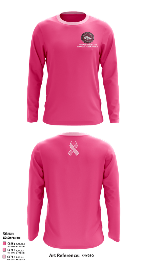 Long Sleeve Performance Shirt, Maple Heights track and field, Track & Field, Teamtime, Team time, sublimation, custom sports apparel, team uniforms, spirit wear, spiritwear, sports uniforms, custom shirts, team store, custom team store, fundraiser sports, apparel fundraiser