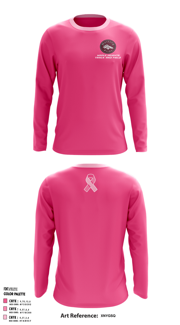 Long Sleeve Performance Shirt, Maple Heights track and field, Track & Field, Teamtime, Team time, sublimation, custom sports apparel, team uniforms, spirit wear, spiritwear, sports uniforms, custom shirts, team store, custom team store, fundraiser sports, apparel fundraiser