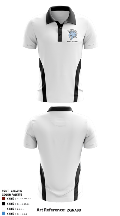 Antioch Middle School Volleyball 9817929 Short Sleeve Performance Polo - 5