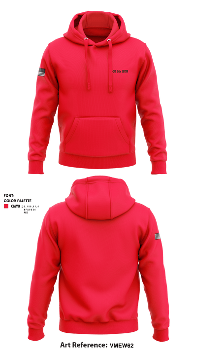 2-315th BEB 10765049 Hoodie - 1