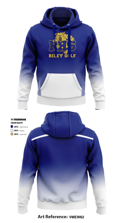 Riley High School Golf 80063766 Hoodie - 2