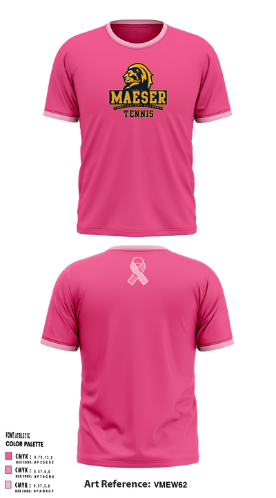 Karl G Maeser Preparatory Academy Tennis 50713189 Short Sleeve Performance Shirt - 3
