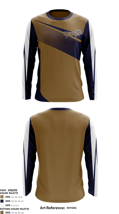 Leonardtown Wildcats Football and Cheer 66221479 Long Sleeve Performance Shirt - 1