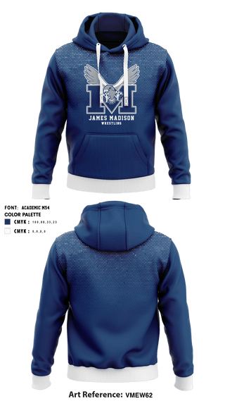 Hoodie, James Madison High School Wrestling, Wrestling, Teamtime, Team time, sublimation, custom sports apparel, team uniforms, spirit wear, spiritwear, sports uniforms, custom shirts, team store, custom team store, fundraiser sports, apparel fundraiser