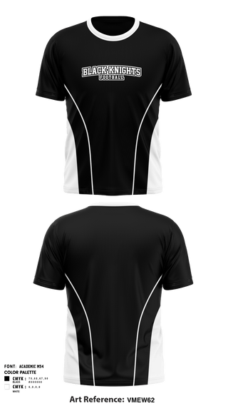 Short Sleeve Performance Shirt, Black knights, Football, Teamtime, Team time, sublimation, custom sports apparel, team uniforms, spirit wear, spiritwear, sports uniforms, custom shirts, team store, custom team store, fundraiser sports, apparel fundraiser