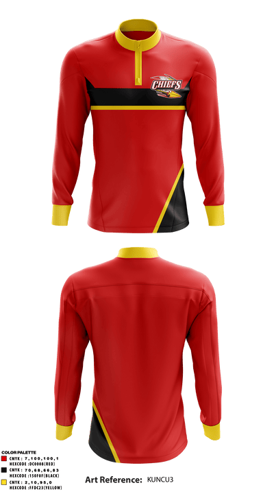 Killeen-Cove Chiefs 26950723 Quarter Zip Jacket - 1