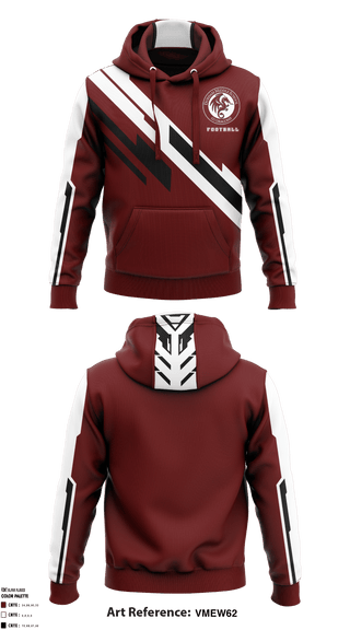 Hoodie, Durham Middle School Football, Football, Teamtime, Team time, sublimation, custom sports apparel, team uniforms, spirit wear, spiritwear, sports uniforms, custom shirts, team store, custom team store, fundraiser sports, apparel fundraiser