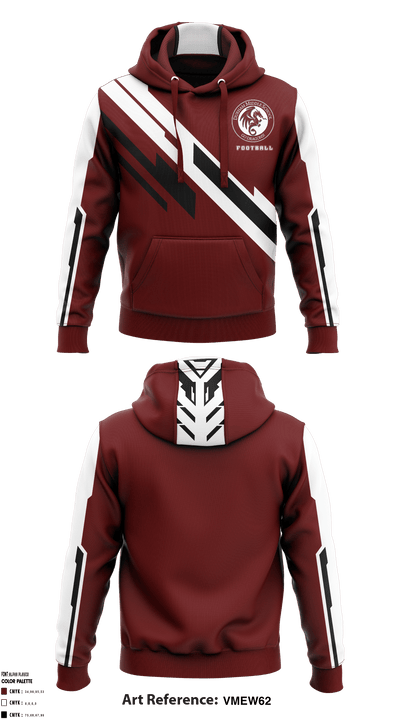 Durham Middle School Football 25146263 Hoodie - 1