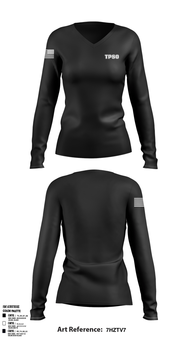 Women's Long Sleeve Vneck Shirt, , Police, Teamtime, Team time, sublimation, custom sports apparel, team uniforms, spirit wear, spiritwear, sports uniforms, custom shirts, team store, custom team store, fundraiser sports, apparel fundraiser