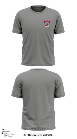 Short Sleeve Performance Shirt, Camden County Technical High School-Pennsauken Campus Softball, Softball, Teamtime, Team time, sublimation, custom sports apparel, team uniforms, spirit wear, spiritwear, sports uniforms, custom shirts, team store, custom team store, fundraiser sports, apparel fundraiser