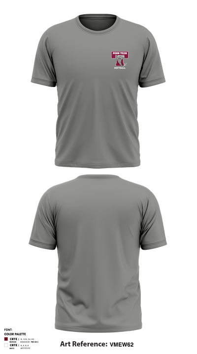 Camden County Technical High School-Pennsauken Campus Softball 60247882 Short Sleeve Performance Shirt - 4
