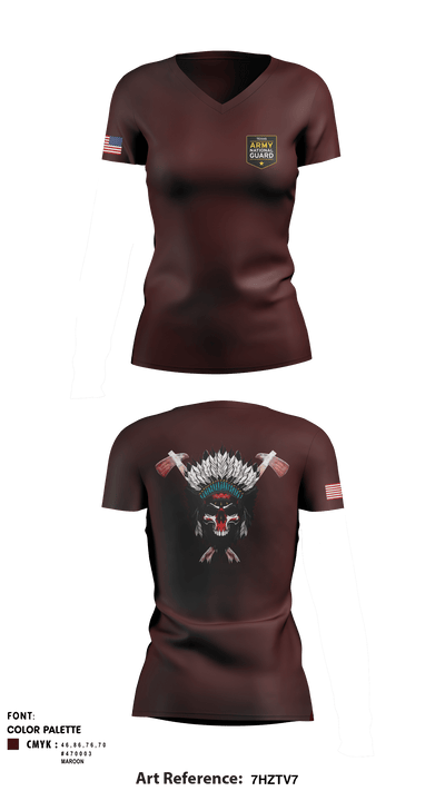 Apache 10748553 Women's Short Sleeve V-neck Shirt - 1