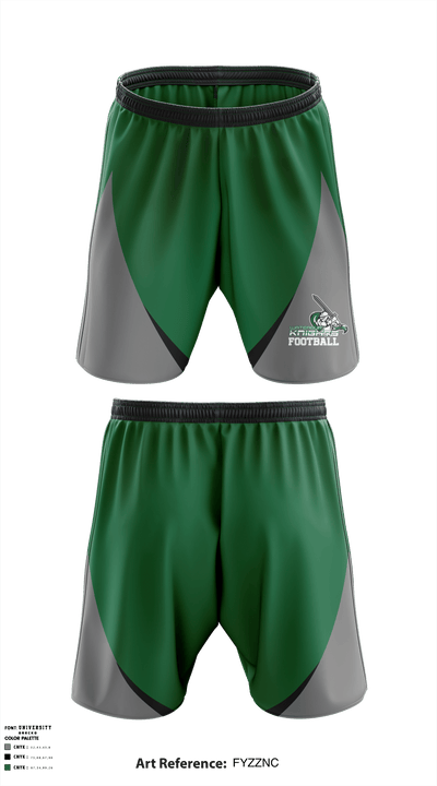 Waterbury Knights Football & Cheer 25806965 Athletic Shorts With Pockets - 4