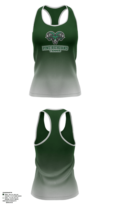 Pine-Richland High School Tennis 84993551 Tank Top - 1