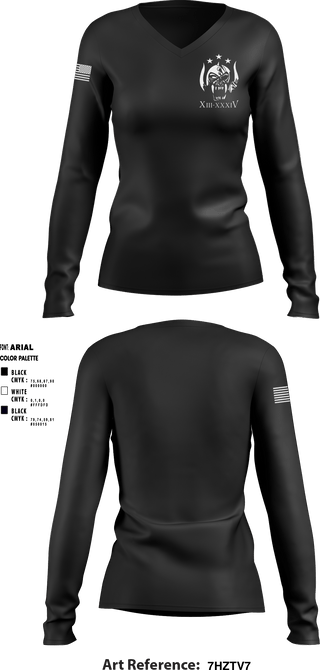 Women's Long Sleeve Vneck Shirt, , Army, Teamtime, Team time, sublimation, custom sports apparel, team uniforms, spirit wear, spiritwear, sports uniforms, custom shirts, team store, custom team store, fundraiser sports, apparel fundraiser