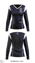 Yuma High School Basketball 97290684 Women's Long Sleeve V-neck Shirt - 7