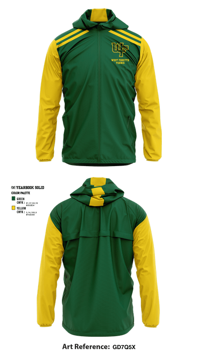 West Forsyth High School Tennis 79280140 Windbreaker - 1