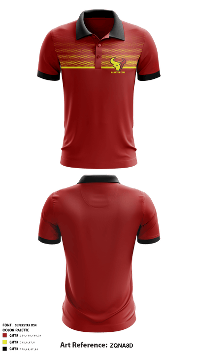 Hampton Cove Middle School 33906534 Short Sleeve Performance Polo - 2