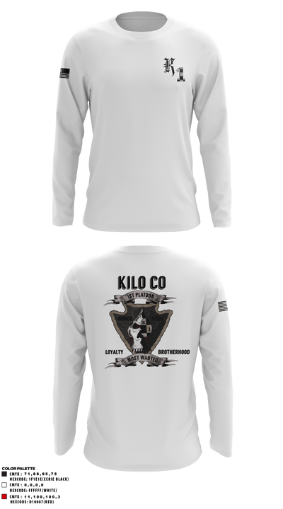 Kilo 3/7 4958967 Long Sleeve Performance Shirt - 2