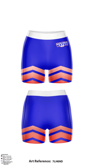 Women's Compression Shorts, Fort Wayne Volleyball Club, Women's Volleyball, Teamtime, Team time, sublimation, custom sports apparel, team uniforms, spirit wear, spiritwear, sports uniforms, custom shirts, team store, custom team store, fundraiser sports, apparel fundraiser