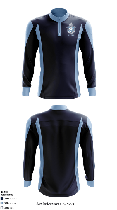 Iroquois High School Cheer 2670316 Long Sleeve Performance Shirt - 2