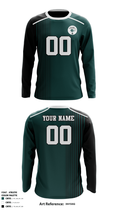 Pioneer Valley High School Men's Volleyball 5540258 Long Sleeve Performance Shirt - 2