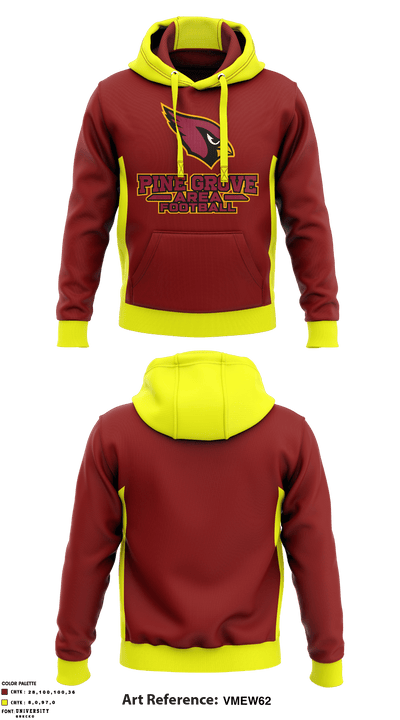 Pine Grove Area High School Football 53011629 Hoodie - 1