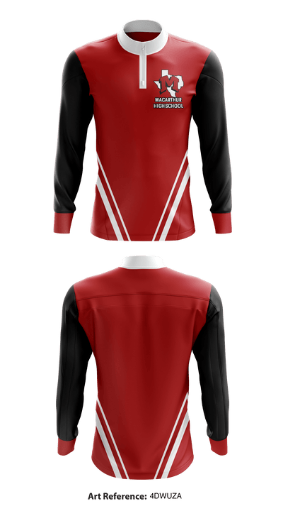 MacArthur High School 17065944 Quarter Zip Jacket - 1