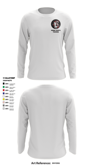 Long Sleeve Performance Shirt, Venom Sports Training, Men's Basketball, Teamtime, Team time, sublimation, custom sports apparel, team uniforms, spirit wear, spiritwear, sports uniforms, custom shirts, team store, custom team store, fundraiser sports, apparel fundraiser