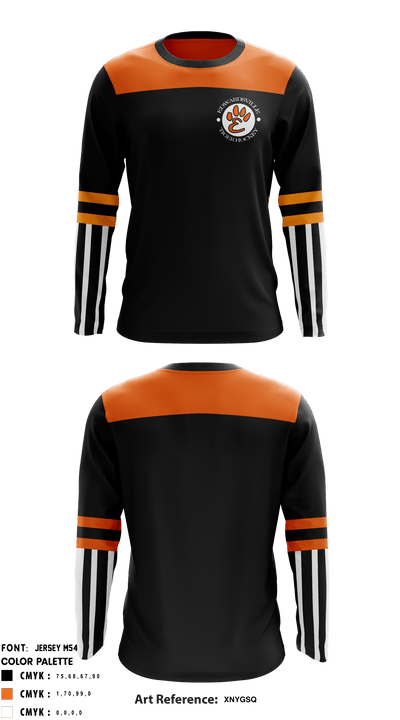 Edwardsville High School Field Hockey 2485341 Long Sleeve Performance Shirt - 1