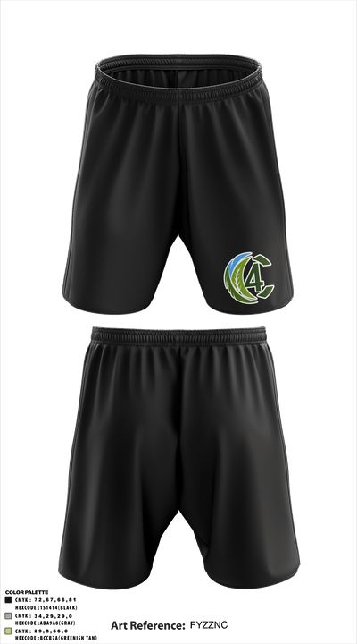 C4 36536830 Athletic Shorts With Pockets - 2