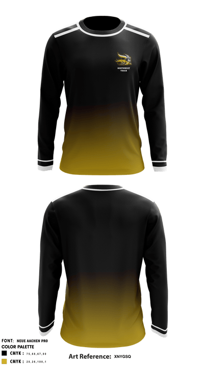 Northwest High School Track 72155128 Long Sleeve Performance Shirt - 1